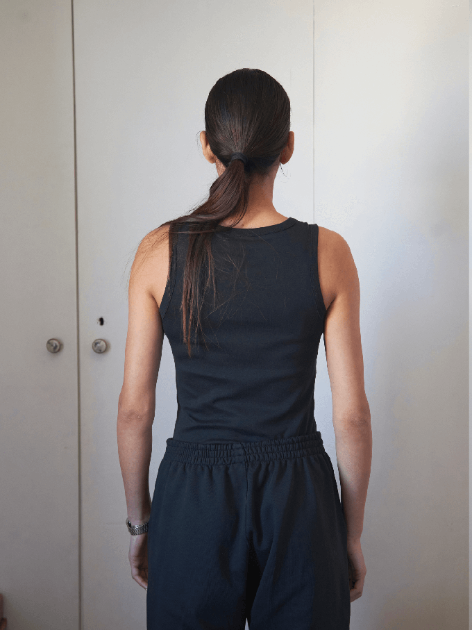 Black Organic Cotton Tanktop | By Signe from The Collection One