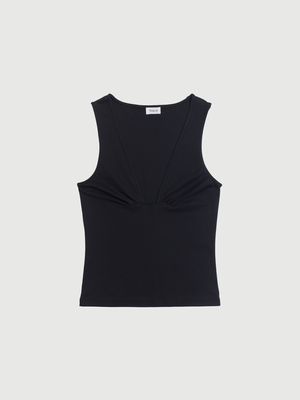 Black Square Neck Top  | By Signe from The Collection One