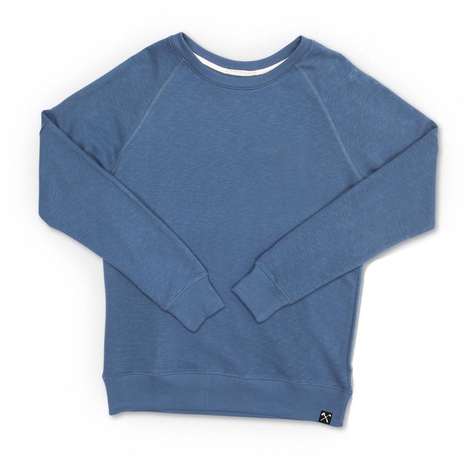 Sweatshirt - biologisch katoen - Basic - midden blauw from The Driftwood Tales