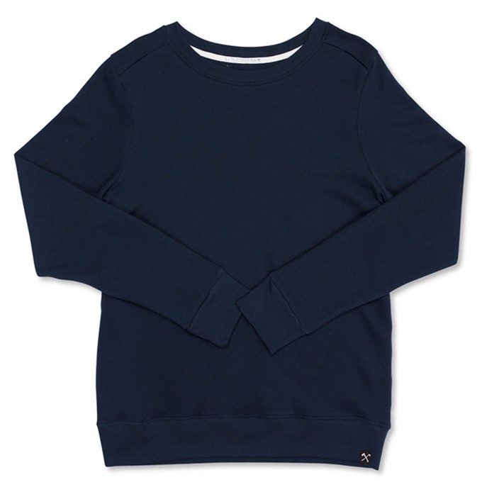 Sweatshirt - biologisch katoen - BASIC - lichtgroen of navy from The Driftwood Tales