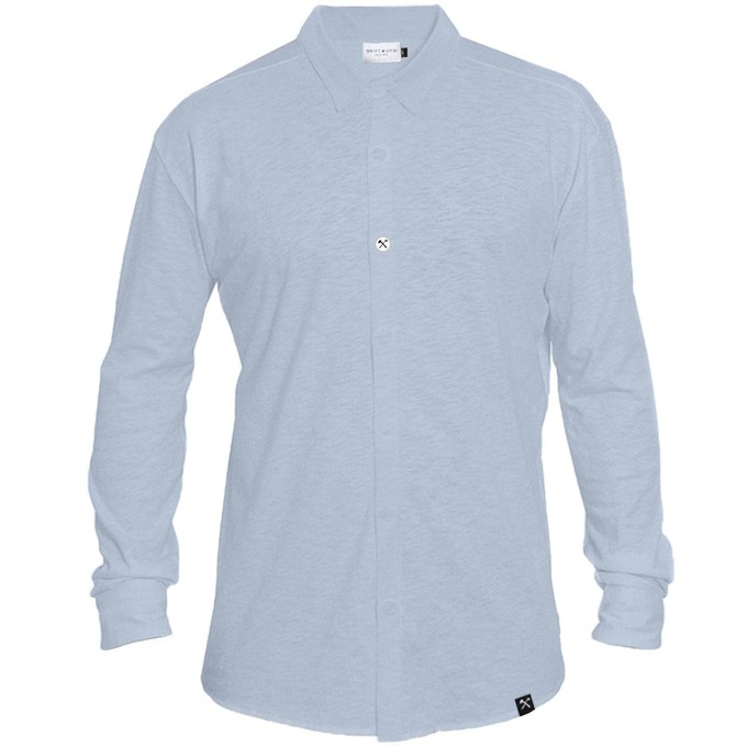 Overhemd - Biologisch katoen - licht blauw - verborgen button down from The Driftwood Tales