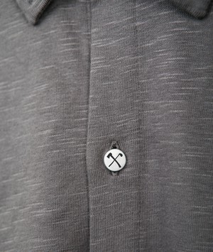 Overhemd - Biologisch katoen - Antraciet - verborgen button down from The Driftwood Tales
