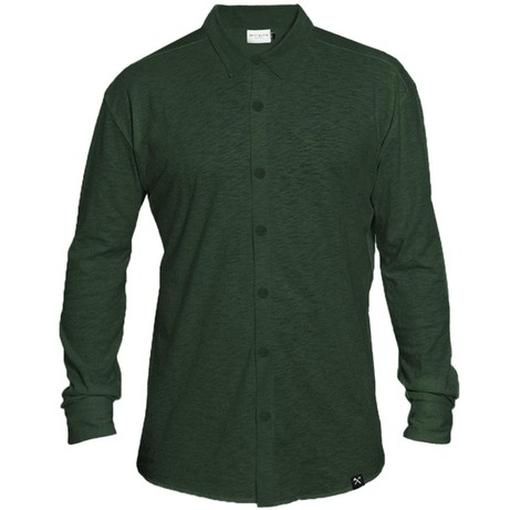 Overhemd - Biologisch katoen - donker groen from The Driftwood Tales