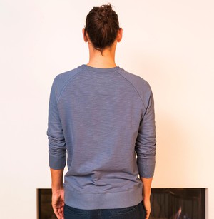 Sweatshirt - biologisch katoen - Basic - midden blauw from The Driftwood Tales