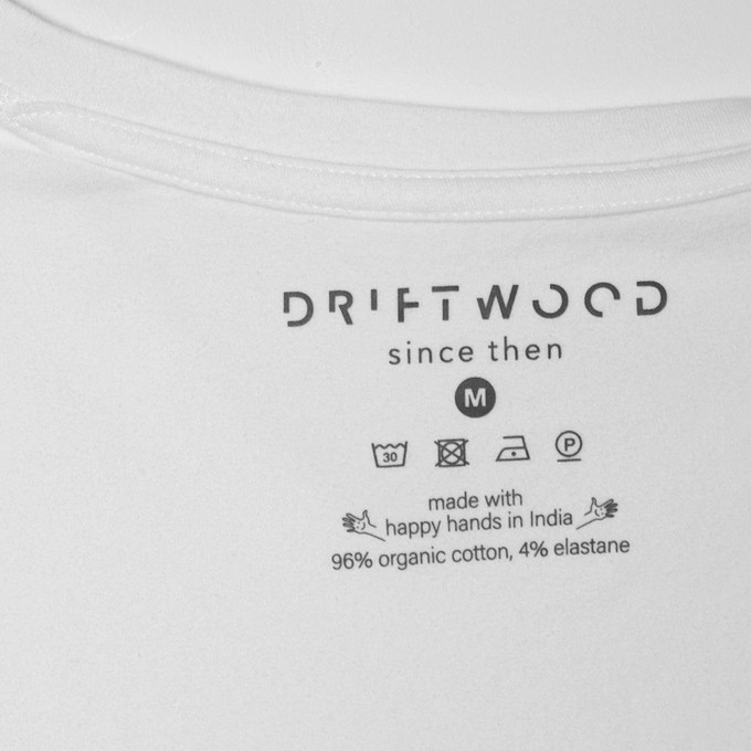 2 x T-shirt Basic - Biologisch katoen - wit - ronde - hals from The Driftwood Tales