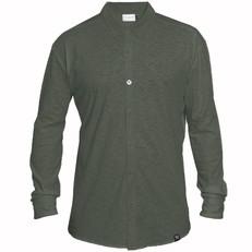 Overhemd - Biologisch katoen - Leger groen - verborgen button down via The Driftwood Tales