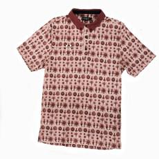 Poloshirt - Rood - Moleculen van The Driftwood Tales