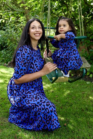 Maya Animal Print Girls Dress from Tilbea London