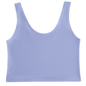 Lavender Organic Cotton Cropped Tank Top from TIZZ & TONIC