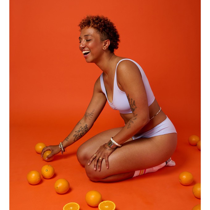 Lavender Organic Cotton Cheeky Panty from TIZZ & TONIC