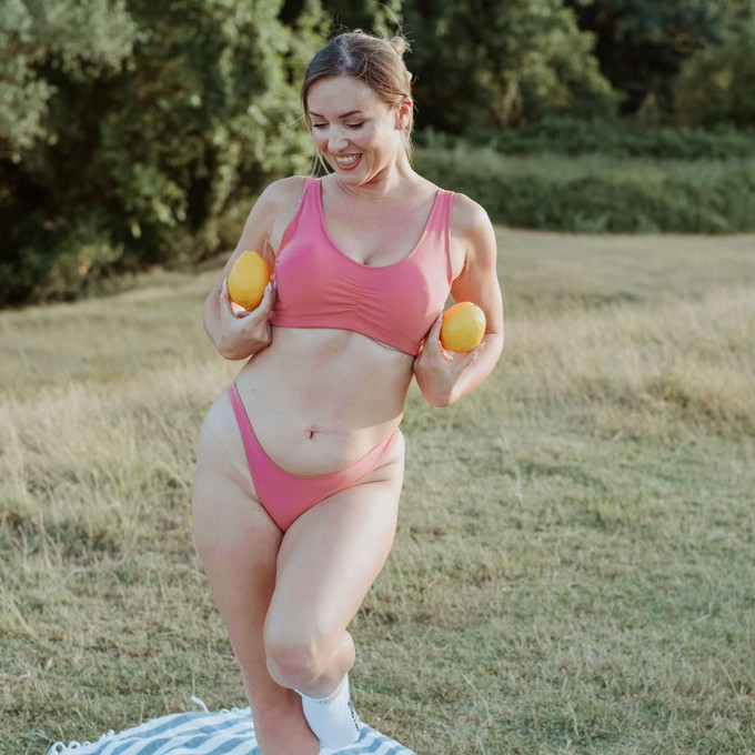 Desert Rose Organic Cotton Brazilian Panty from TIZZ & TONIC