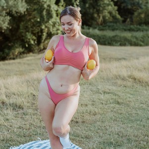 Desert Rose Organic Cotton Brazilian Panty from TIZZ & TONIC