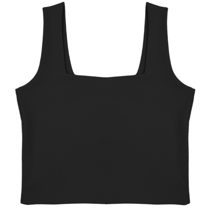 Black Supima Cotton Reversible Tank Top from TIZZ & TONIC