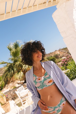 Lavender Organic Cotton Lazy Livin' Robe from TIZZ & TONIC