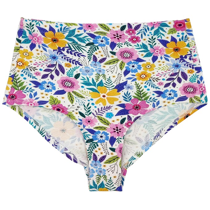 Wildflower Organic Cotton Hi-Waist Panty from TIZZ & TONIC