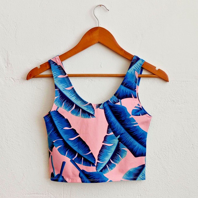 Tropicana Organic Cotton Cropped Tank Top from TIZZ & TONIC