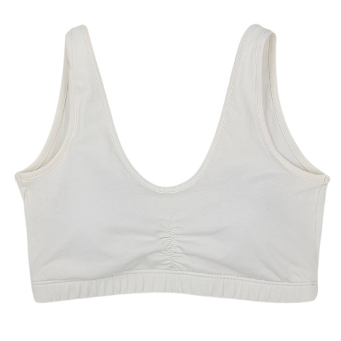 White Organic Cotton Padded Soft Bra from TIZZ & TONIC