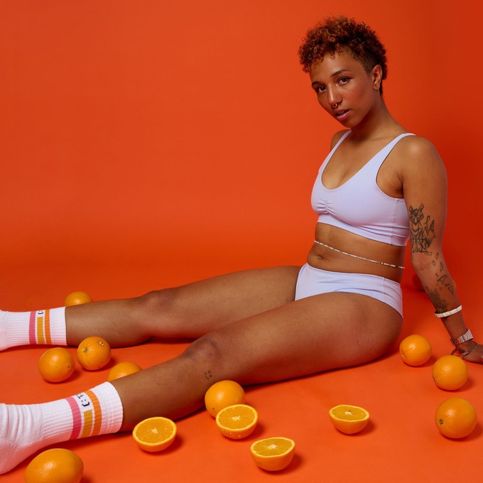 Lavender Organic Cotton Cheeky Panty from TIZZ & TONIC