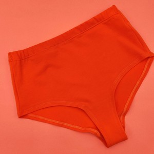 Orange Crush Organic Cotton Hi-Waist Panty from TIZZ & TONIC