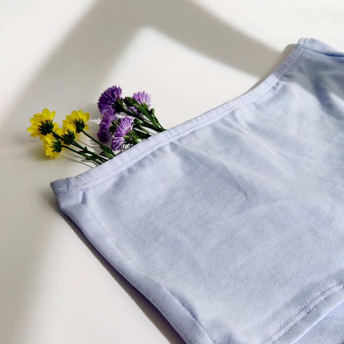 Lavender Organic Cotton Hi-Waist Panty from TIZZ & TONIC