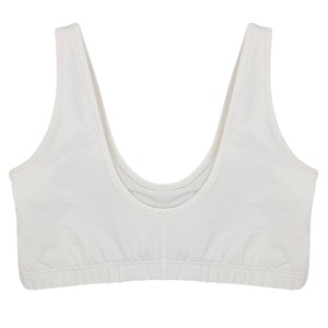 White Organic Cotton Padded Soft Bra from TIZZ & TONIC