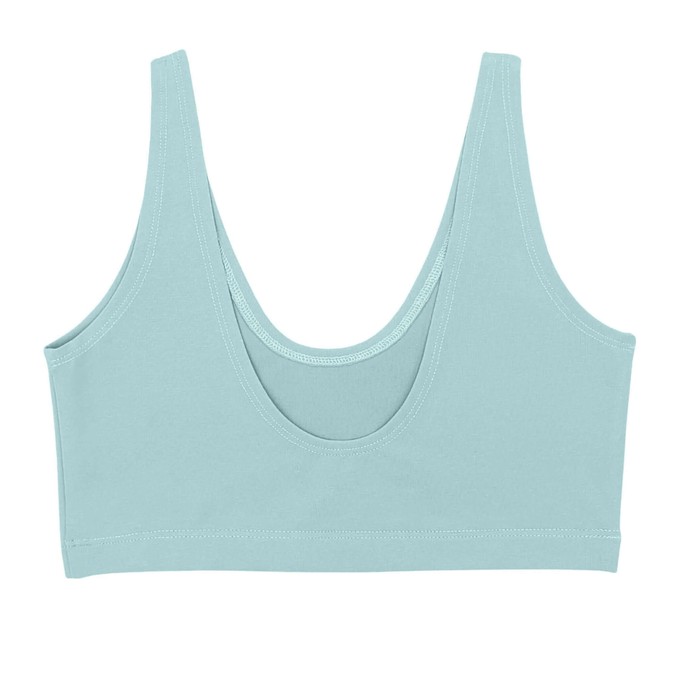 Baby Blue Supima Cotton Soft Bra from TIZZ & TONIC Baby Blue Supima Cotton Soft Bra from TIZZ & TONIC