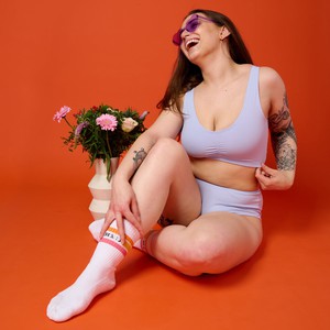 Lavender Organic Cotton Soft Bra from TIZZ & TONIC