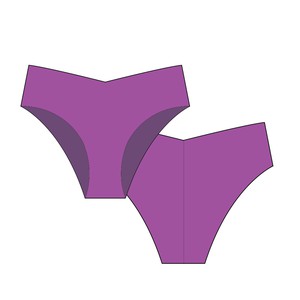 Plum Second-Skin Bikini Panty from TIZZ & TONIC