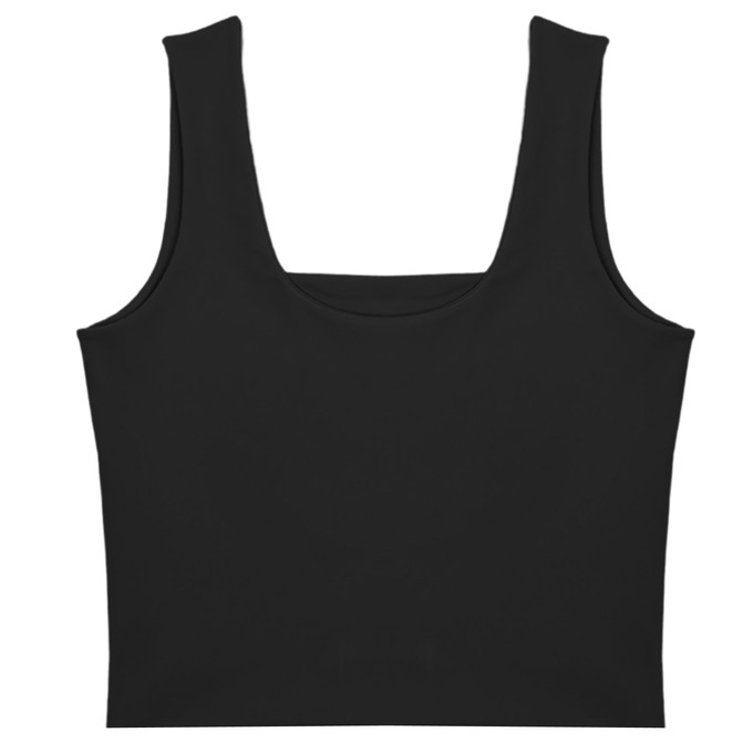 Black Supima Cotton Reversible Tank Top from TIZZ & TONIC