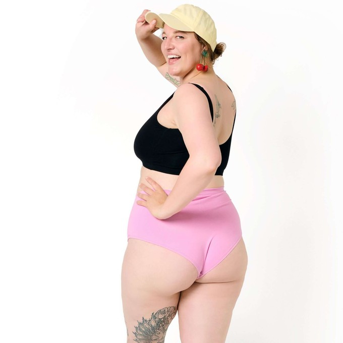 Black Organic Cotton Padded Soft Bra from TIZZ & TONIC