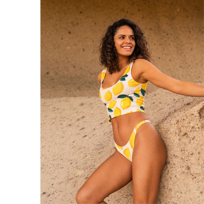 Lemon Organic Cotton Brazilian Panty from TIZZ & TONIC