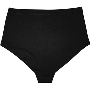Jet Black Organic Cotton Hi-Waist Panty from TIZZ & TONIC