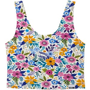 Wildflower Organic Cotton Cropped Tank Top from TIZZ & TONIC