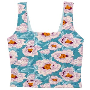 Blossom + Baby Blue Supima Cotton Reversible Tank Top from TIZZ & TONIC