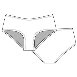 Lavender Organic Cotton Hipster Panty from TIZZ & TONIC