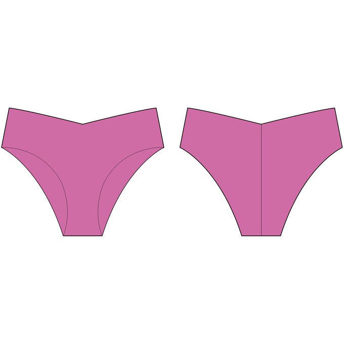 Super Pink Second-Skin Bikini Panty from TIZZ & TONIC