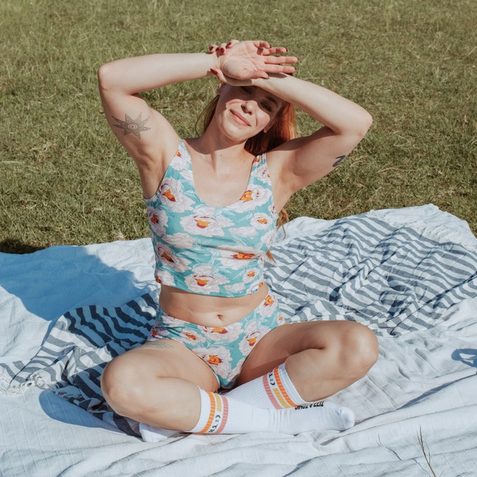 Blossom Organic Cotton Hipster Panty from TIZZ & TONIC