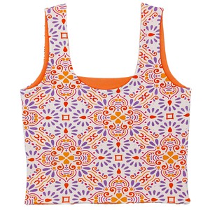 Mediterranean + Apricot Supima Cotton Reversible Tank Top from TIZZ & TONIC