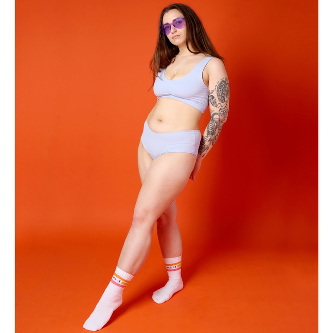 Lavender Organic Cotton Soft Bra from TIZZ & TONIC