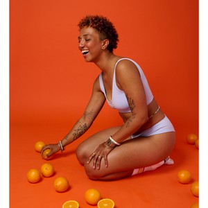 Lavender Organic Cotton Soft Bra from TIZZ & TONIC