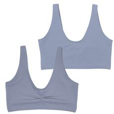 Foxy Grey Supima Cotton Soft Bra via TIZZ & TONIC