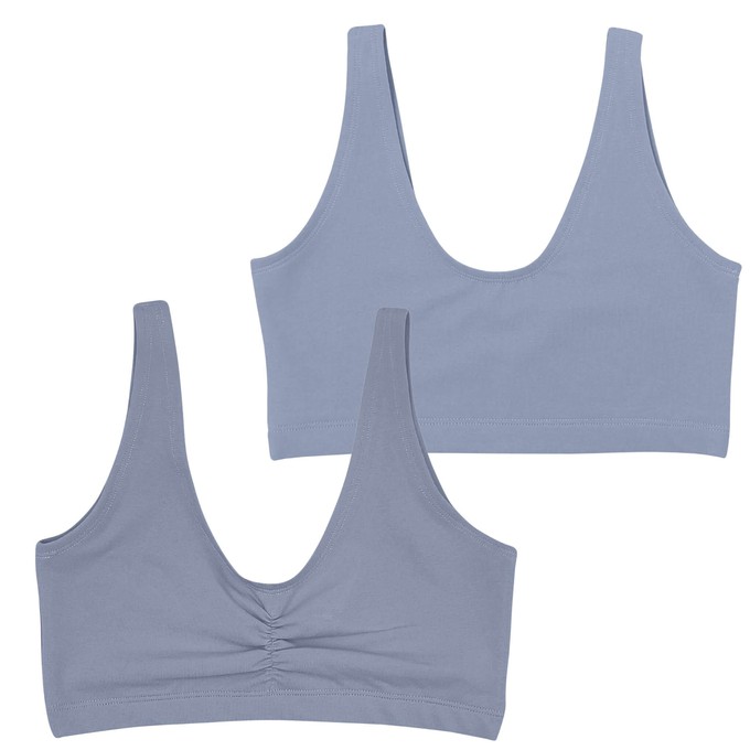 Foxy Grey Supima Cotton Soft Bra from TIZZ & TONIC