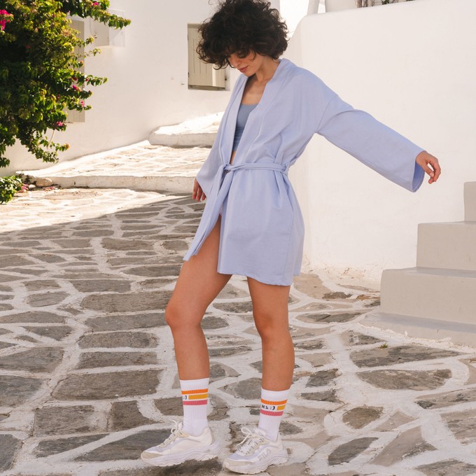 Lavender Organic Cotton Lazy Livin' Robe from TIZZ & TONIC
