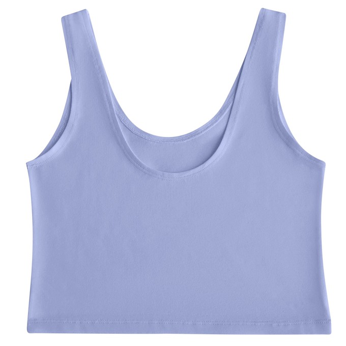 Lavender Organic Cotton Cropped Tank Top from TIZZ & TONIC