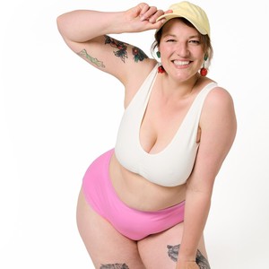 White Organic Cotton Padded Soft Bra from TIZZ & TONIC