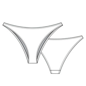 Butter Yellow Organic Cotton Brazilian Panty from TIZZ & TONIC