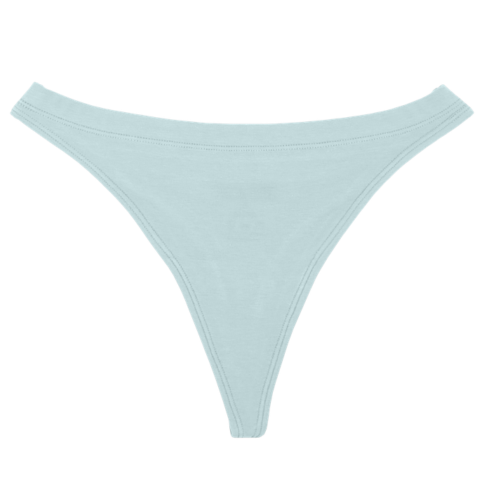 Baby Blue Supima Cotton Tanga Panty from TIZZ & TONIC