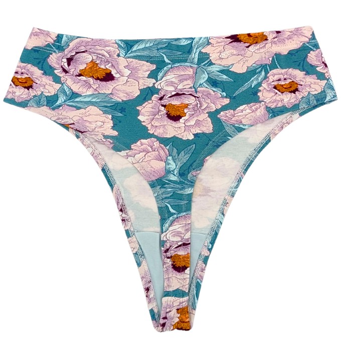 Blossom Supima Cotton Hi-Hip Tanga Panty from TIZZ & TONIC