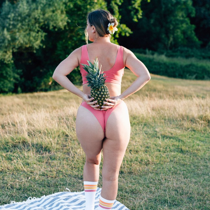 Desert Rose Organic Cotton Brazilian Panty from TIZZ & TONIC