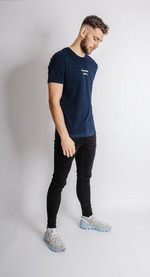 'Paradise' navy t-shirt - normal fit from TOP CULTURE